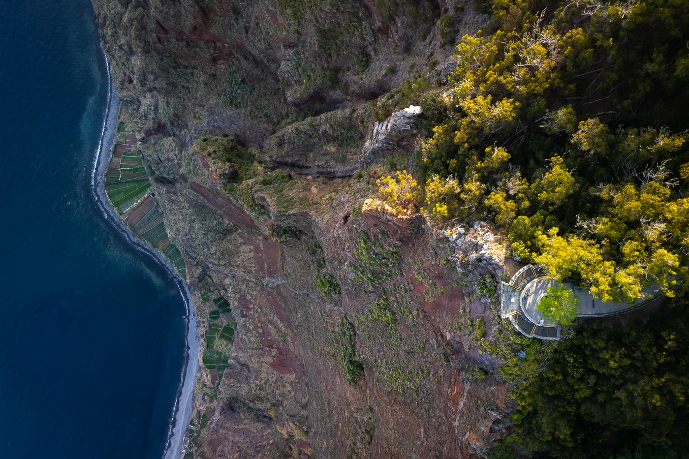 Above the cliff