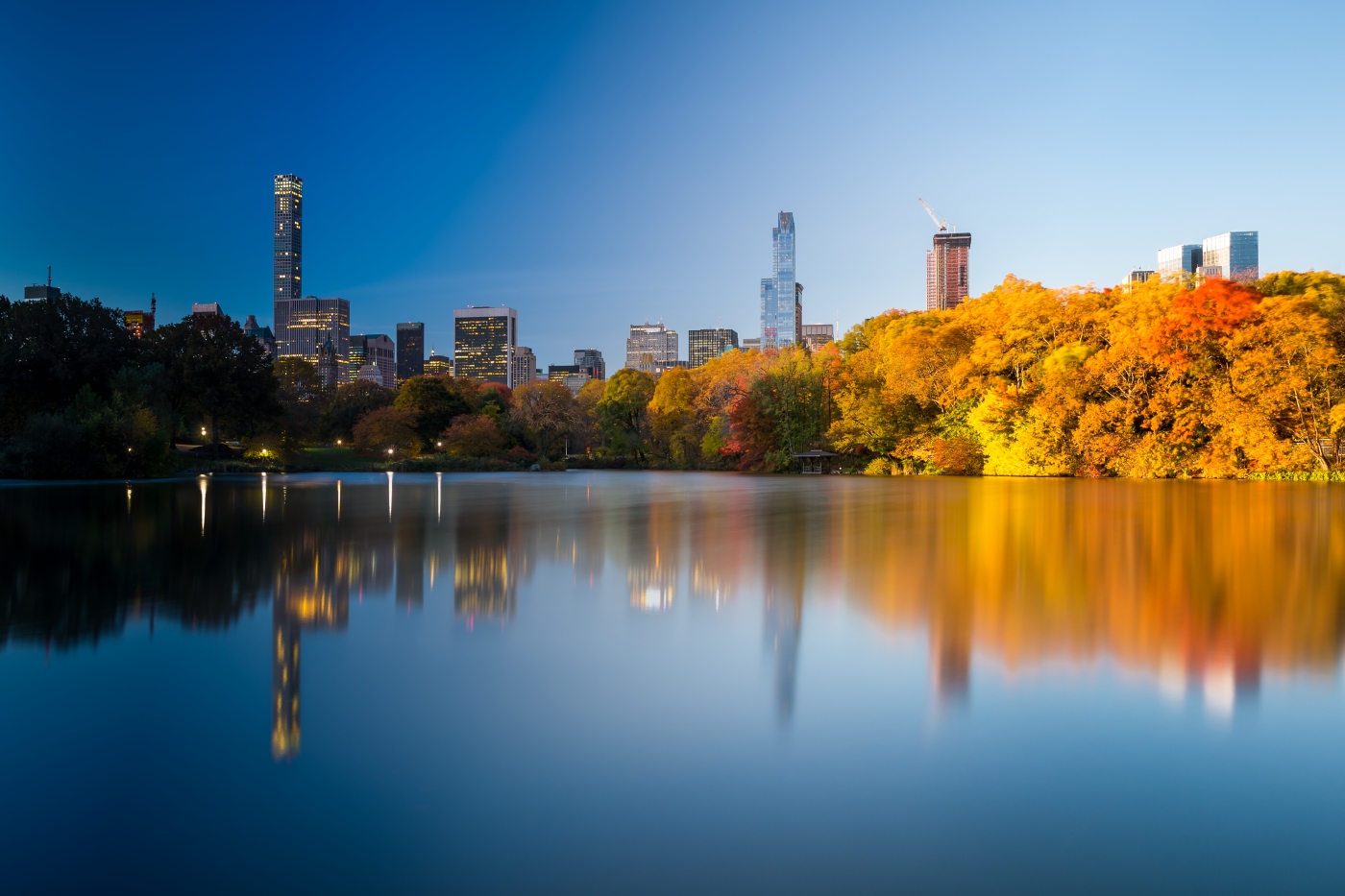 Night and day in NYC