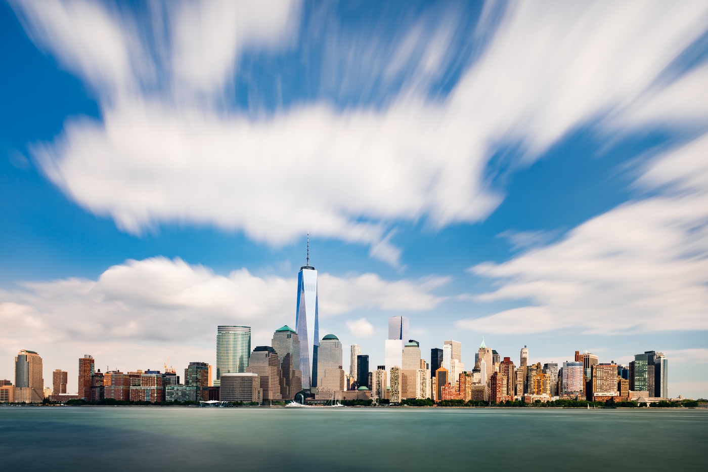 Scared clouds over NYC