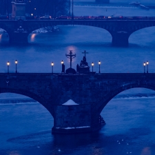 Blue bridges