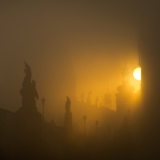 Golden morning in Prague