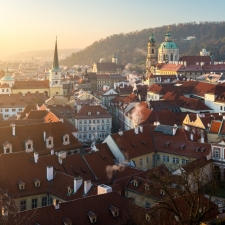 Prague roofs