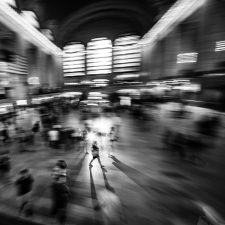 Railway station rush