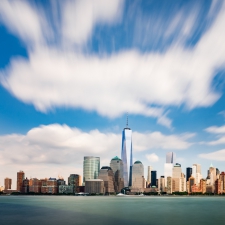 Scared clouds over NYC